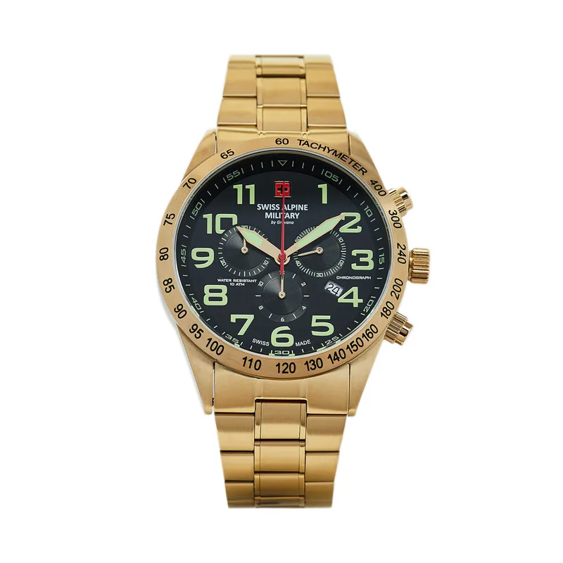Ρολόι Swiss Alpine Military 7047.9114 Χρυσό