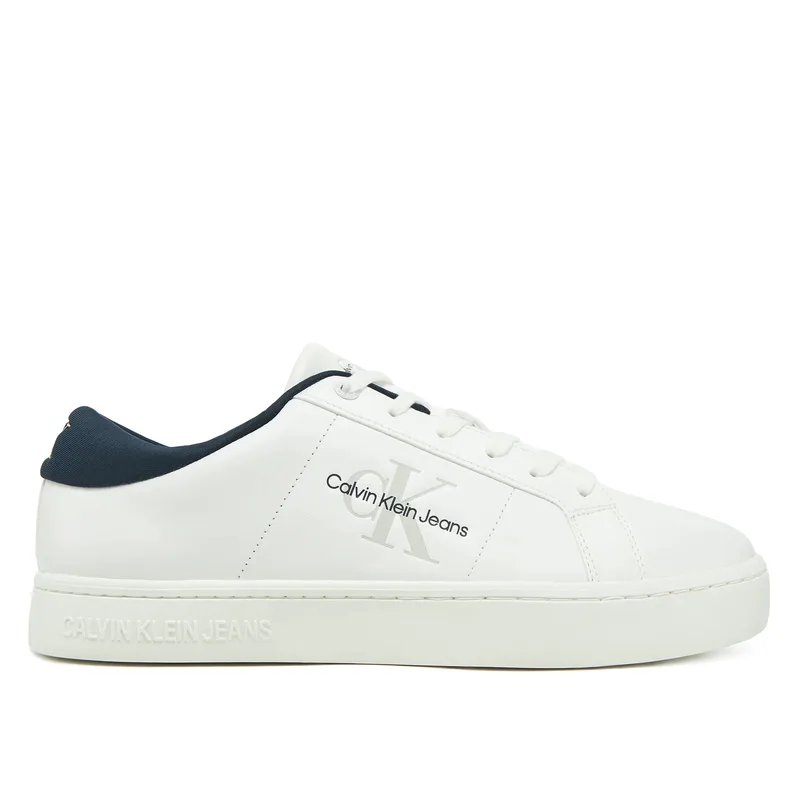 Ανδρικά Δερμάτινα Sneakers Calvin Klein YM0YM00864 YAF Λευκό Μπλε