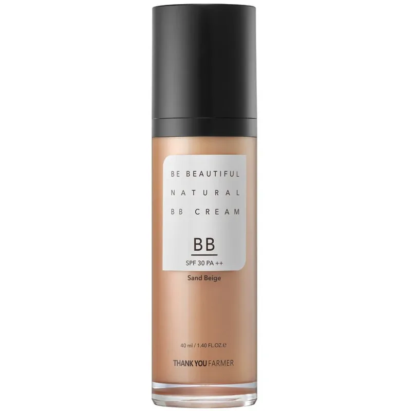 Thank You Farmer Be Beautiful Natural BB Cream Sfpf30 Ενυδατική Κρέμα Προσώπου Υψηλής Προστασίας με Χρώμα για Φυσική Κάλυψη 40ml