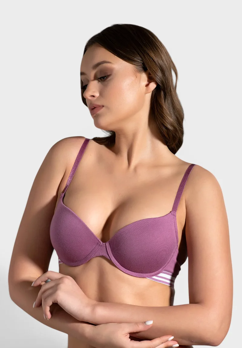 Σουτιέν New Bra Με Ελαφριά Ενίσχυση Τριανταφυλλί NB5116-7-Rose