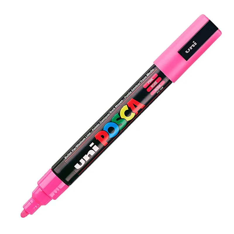 Μαρκαδόρος Posca PC-5M Ροζ Uni-Ball