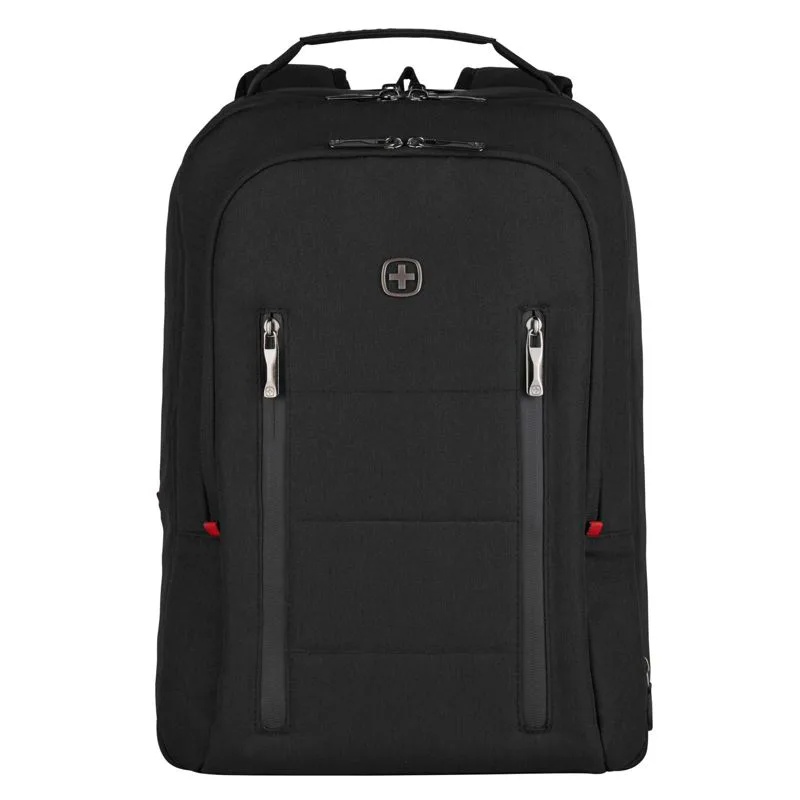 Wenger City Traveler Τσαντάκι Πλάτης Μεταφοράς Χειρός για Laptop 16 Μαύρο