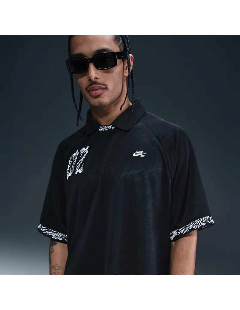 Nike SB DriFIT Jacquard Skate Top BlackBlackWhite HJ2965010 MBS