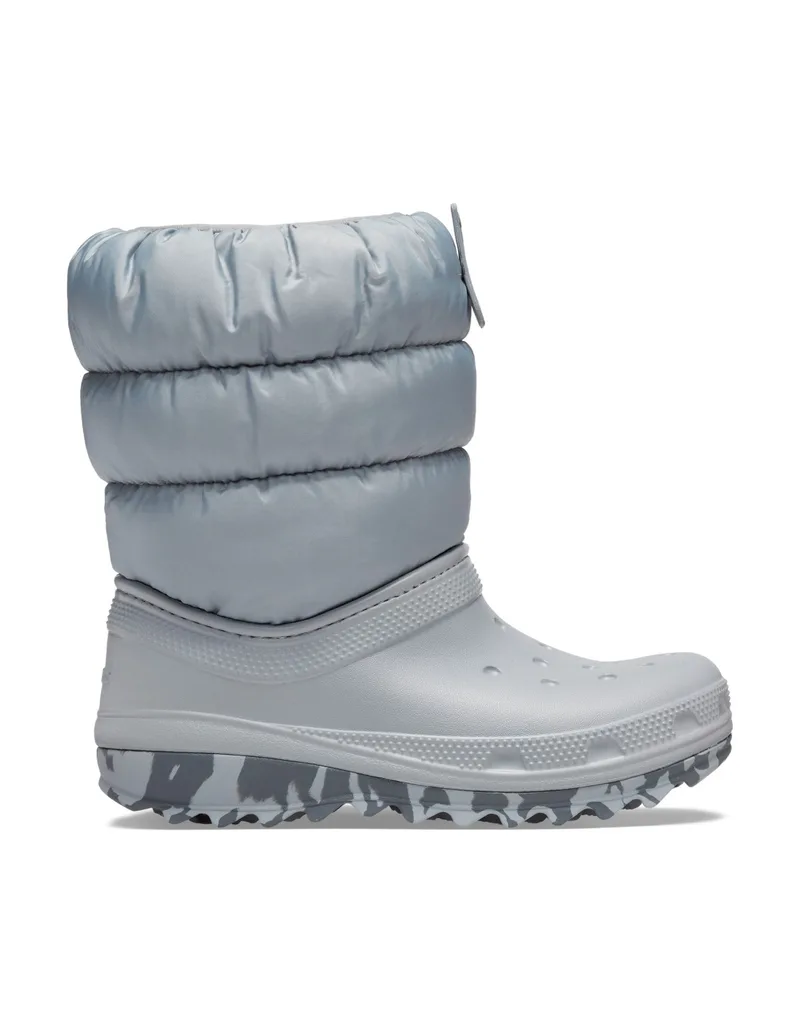 Crocs Classic Neo Puff Παιδικά Μποτάκια Χιονιού Γκρι 207683-007