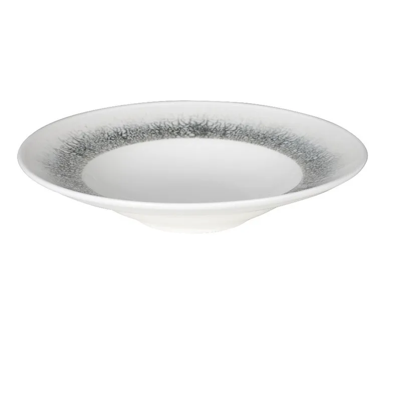 Πιάτο Pasta Πορσελάνης 27εκ. Black Ice Kutahya Porselen KX89A724SPT27 (Σετ 6 Τεμάχια) (Υλικό: Πορσελάνη, Χρώμα: Λευκό, Μέγεθος: Μεμονωμένο) - KUTAHYA PORSELEN - KX89A724SPT27