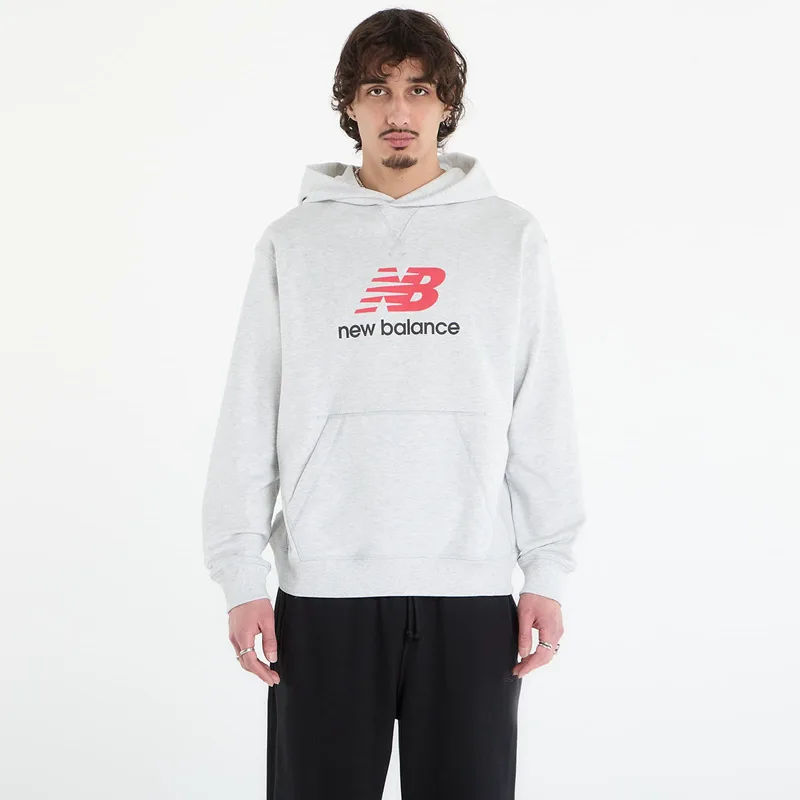 Φούτερ New Balance Athletics French Terry Logo Hoodie Ash Heather XL