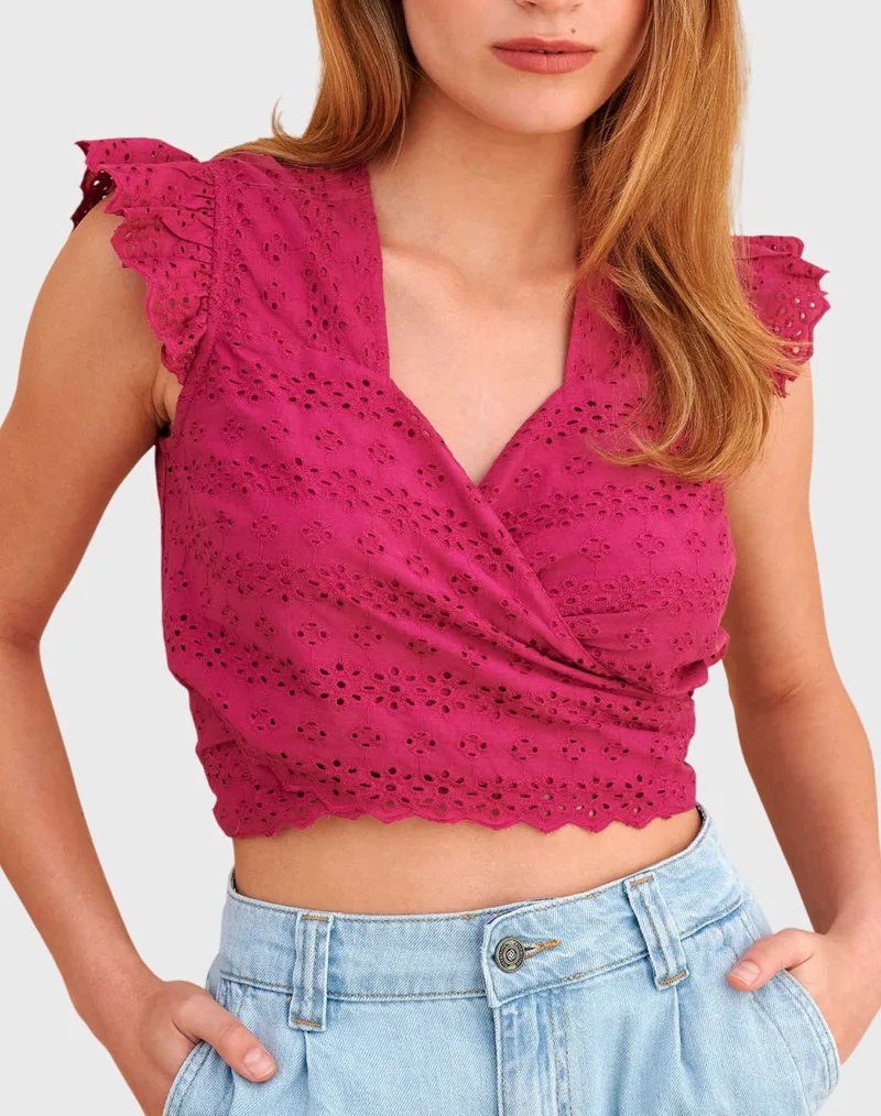 ATTRATTIVO ΤΟΠ 100ΒΑΜΒΑΚΙ 9923561-FUCSI Fuchsia