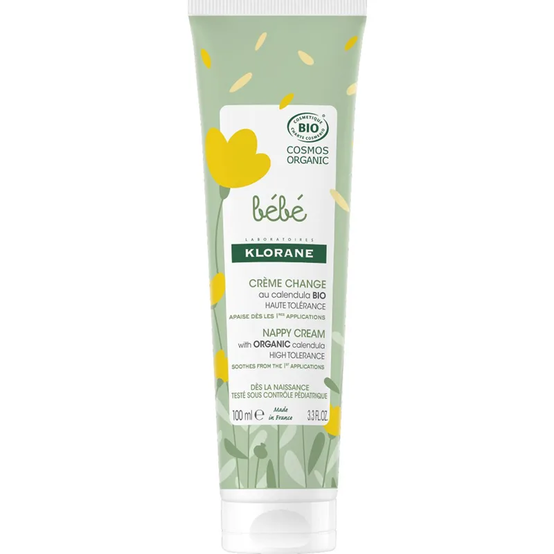 Klorane Bebe Nappy Cream with Organic Calenula Κρέμα για την Αλλαγή Πάνας με Οργανική Καλέντουλα 100ml