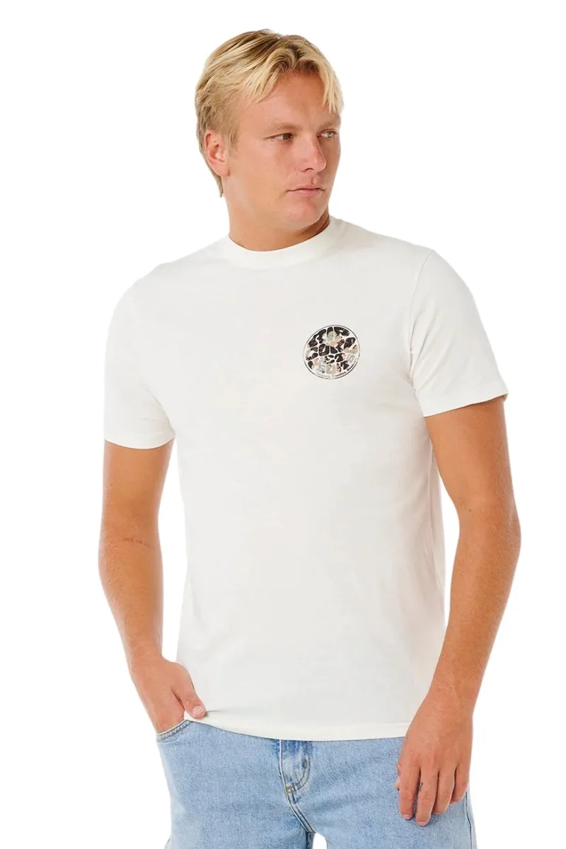 Rip Curl Ανδρικό Wettie Passage Icon Tee - Λευκό-10EMTE-WHITE
