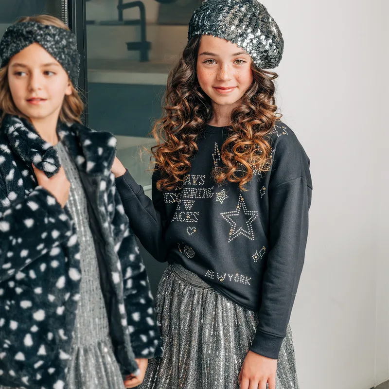 Boutique μεταλιζέ φούστα για κορίτσι - ΑΣΗΜΙ 46-124271-3