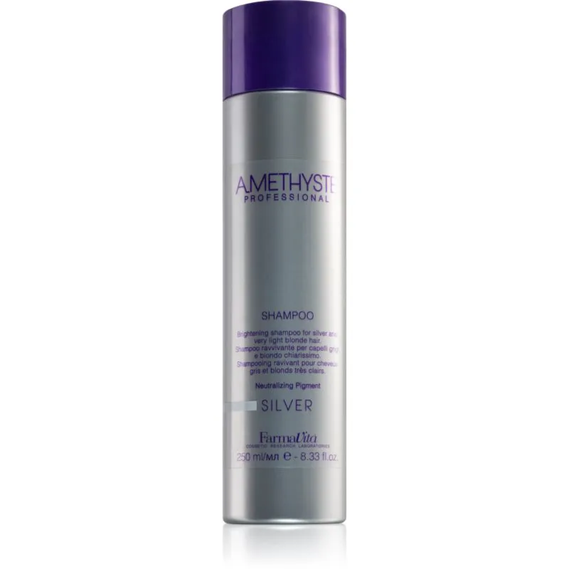 FarmaVita Amethyste Silver σαμπουάν για ξανθά και γκρίζα μαλλιά 250 ml
