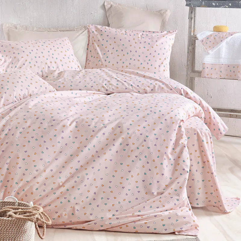 Σεντόνια King Size (Σετ) 270X290 Rythmos Tiny Heart Σομον Χωρίς Λάστιχο (270x290)