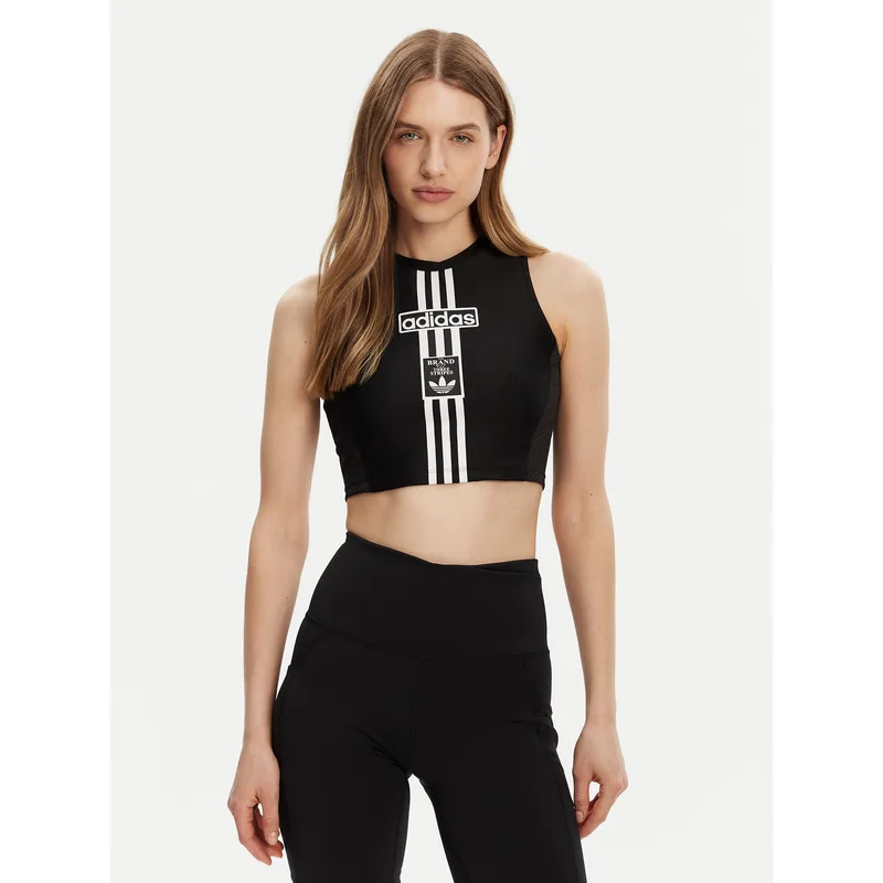 adidas Τοπ Adibreak JD0102 Μαύρο Slim Fit