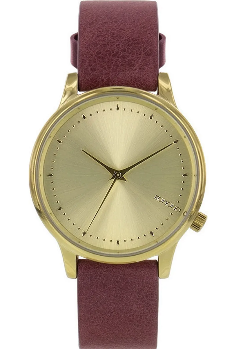 Ρολόι Χειρός Komono Estelle Classic Burgundy KOM-W2452-BURGUNDY Γυναικείο