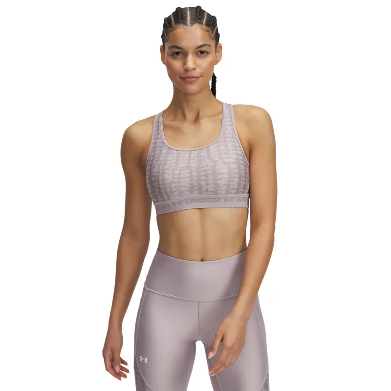 Under Armour UA Crossback Mid Print Γυναικείο μπουστο (1361042-011)