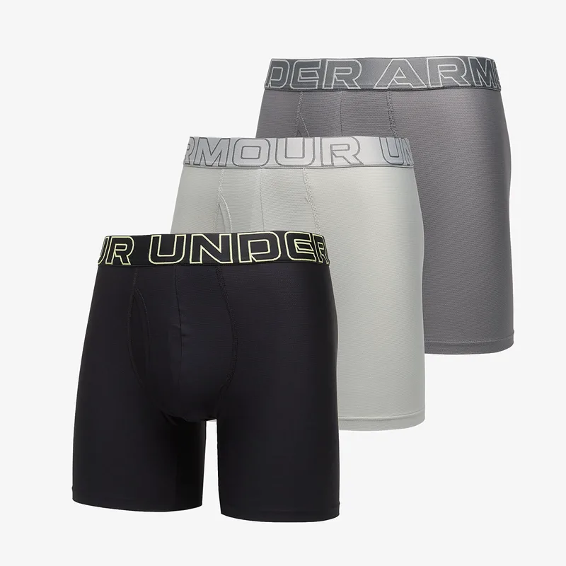 Μπόξερς Under Armour Performance Tech Mesh Solid 6in 3-Pack Gray S