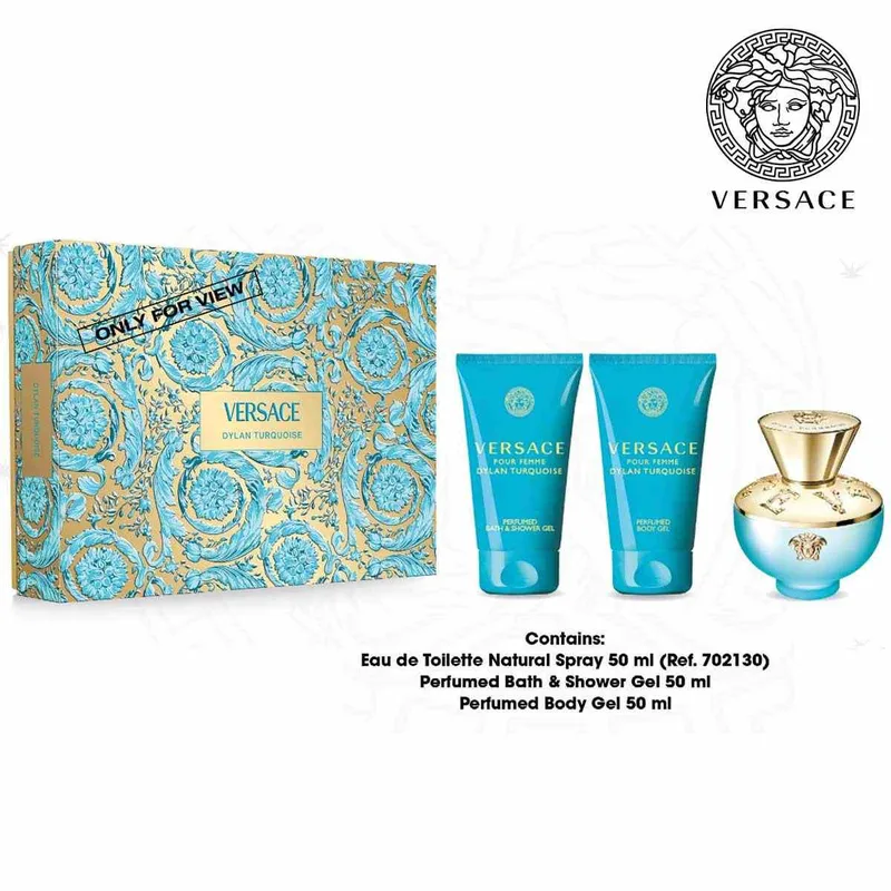 Versace dylan turquoise for women edt50+bsg50+bl50