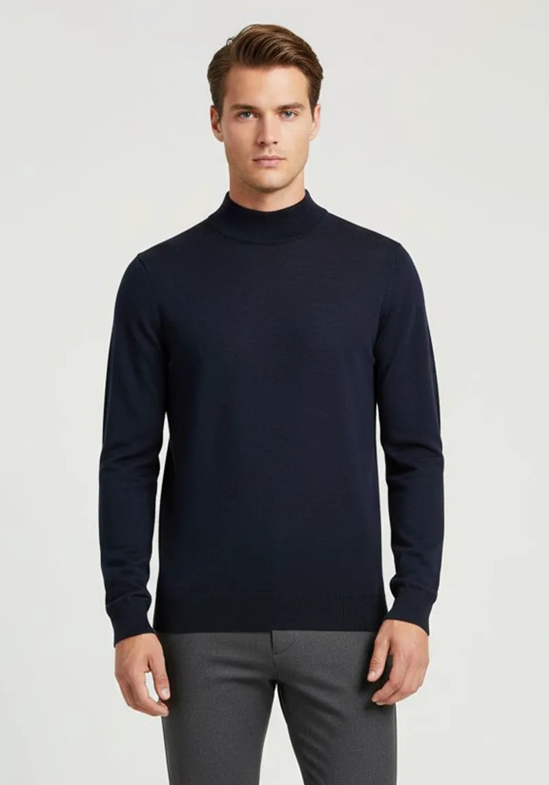 Daniel Hechter Ημί-ζιβάγκο της σειράς Turtleneck - 65001 122801 690 Blue