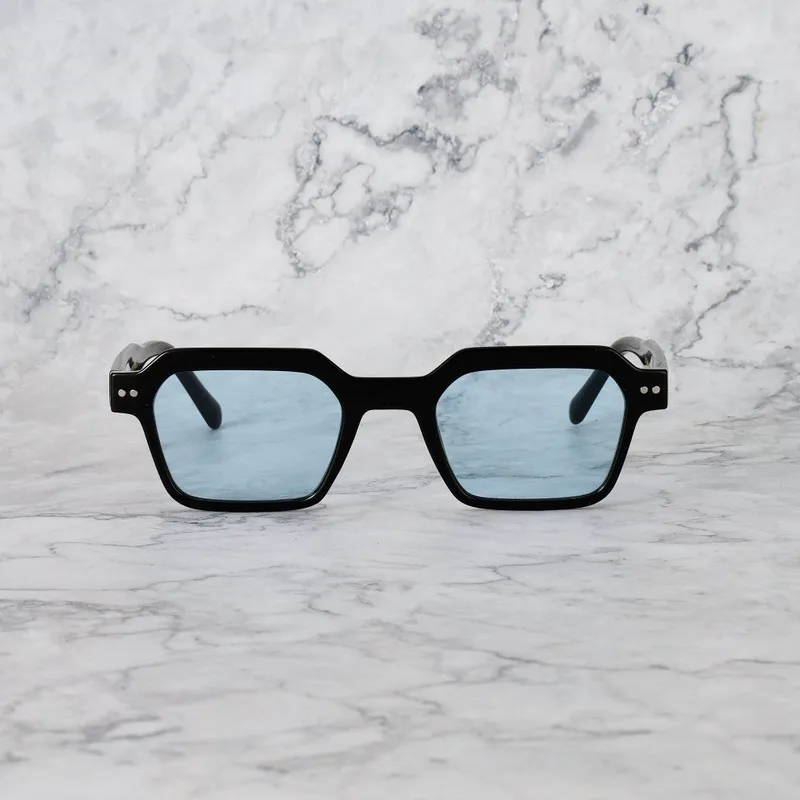 ELLIOT Tinted Sunglasses | Black | Blue Shades | Explicit Poets Sunglasses