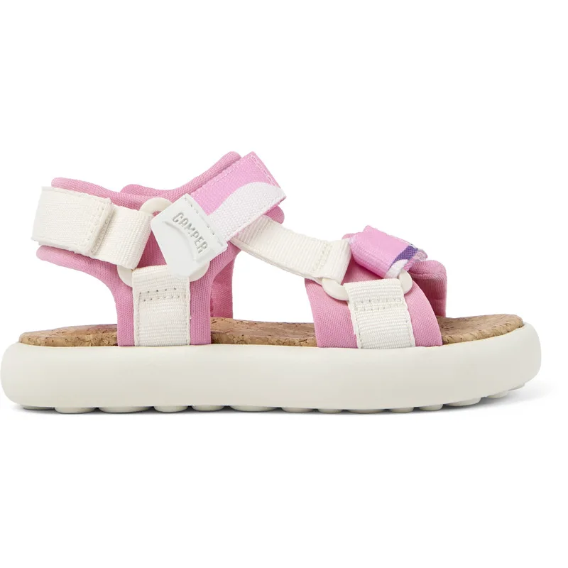 CAMPER Pelotas Flota - Πέδιλα Για Κορίτσια - Ροζ,Λευκό,Μοβ, Μέγεθος 38, Cotton fabric