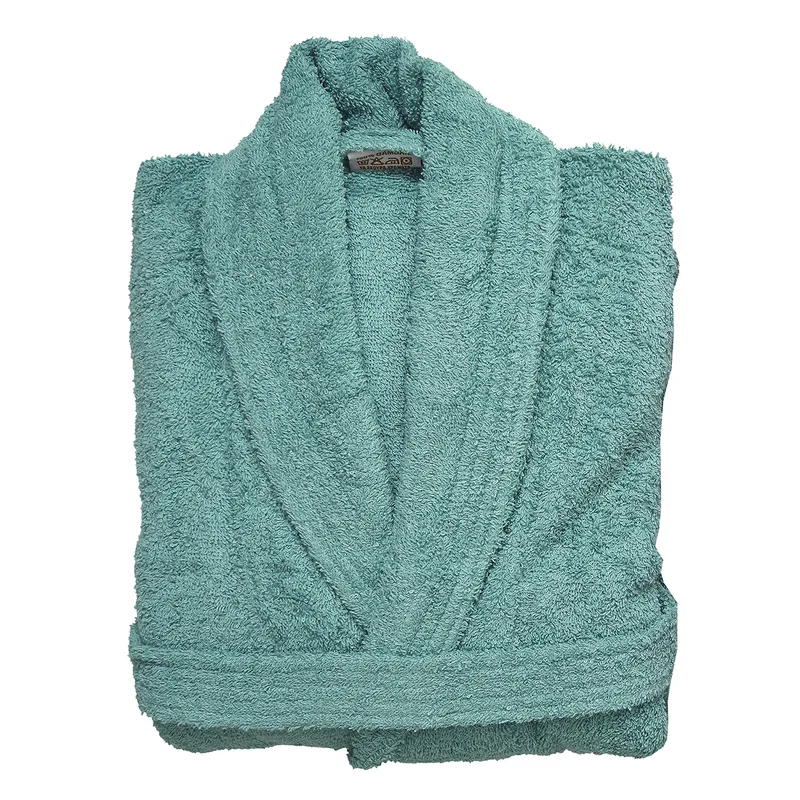 Μπουρνούζι Viopros Classic Bathrobes Πετρόλ MEDIUM MEDIUM