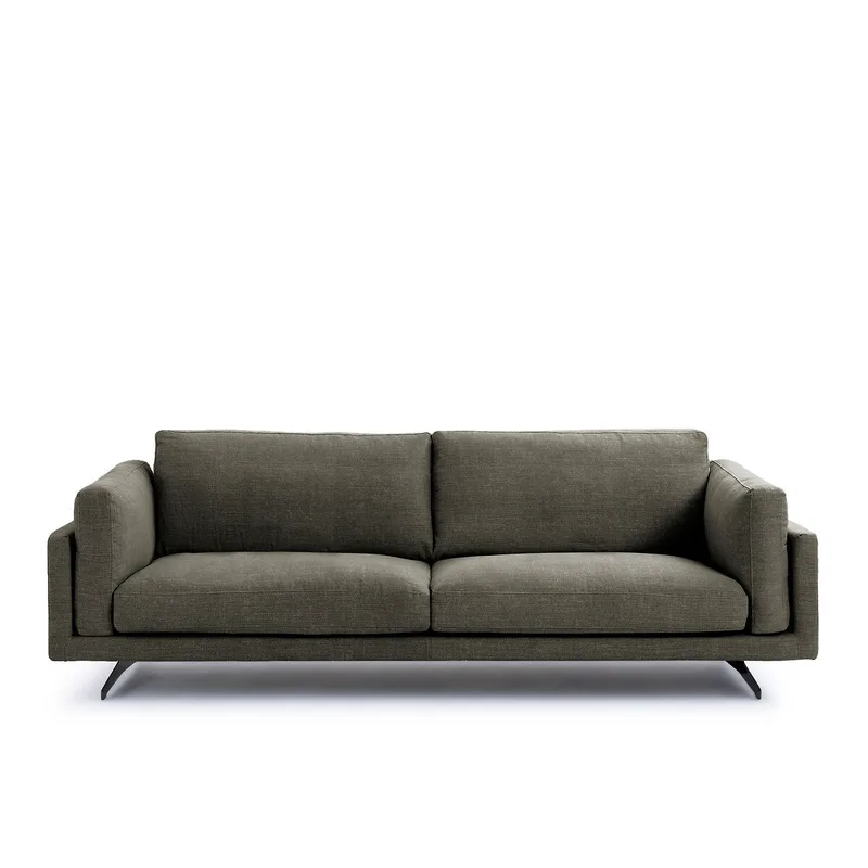 Καναπές από βαμβάκι και λινό Μ99xΠ213xΥ82cm