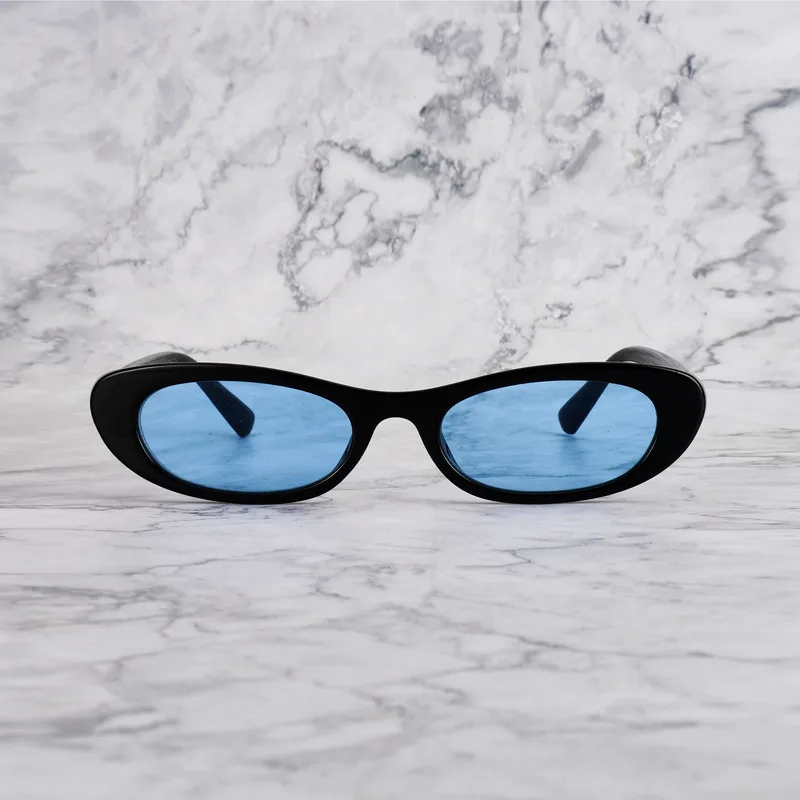 TINA 23EP2 - TINA - BLACK - BLUE Sunglasses | Black | Blue Shades | Explicit Poets Sunglasses