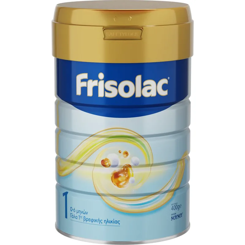 Frisolac 1 GOS & HiMO 0-6m Γάλα σε Σκόνη 1ης Βρεφικής Ηλικίας με Ολιγοσγχαρίτες από τη Γέννηση έως τον 6° Μήνα 400g