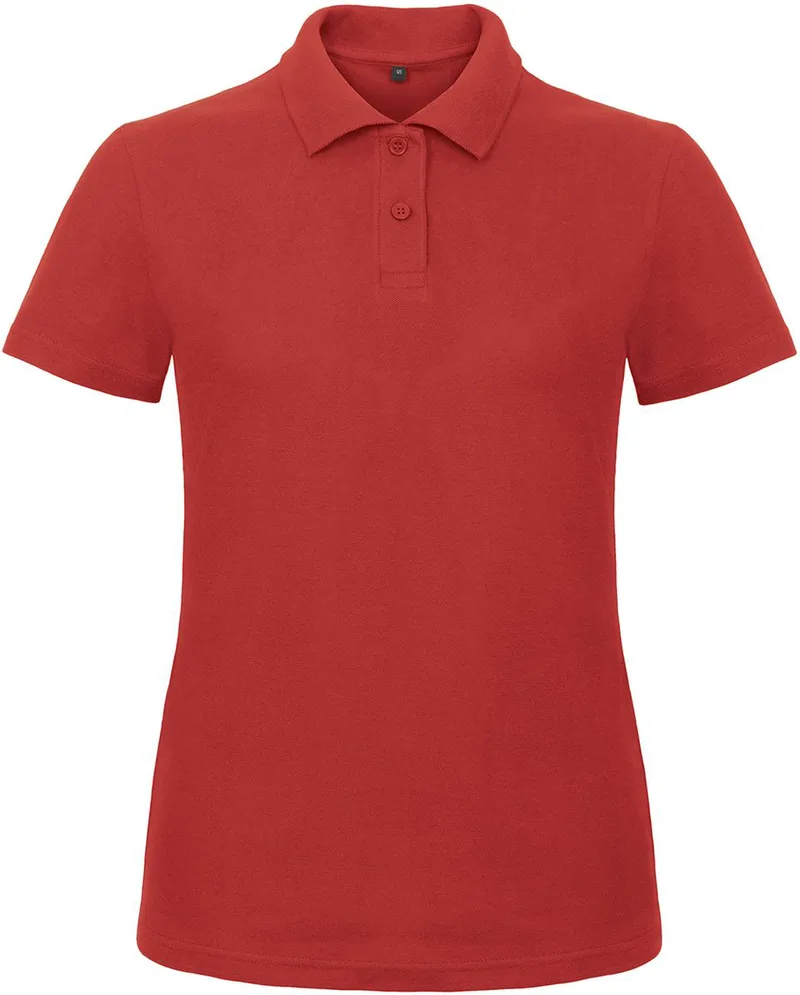 Γυναικείο Μπλουζάκι Polo Pique ID.001 B & C Red