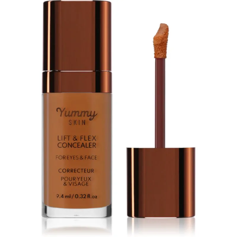 Danessa Myricks Beauty Yummy Skin Lift & Flex Concealer υγρό κονσίλερ με ματ αποτελέσματα απόχρωση 14 - Dark With Golden Undertones 8.4 ml
