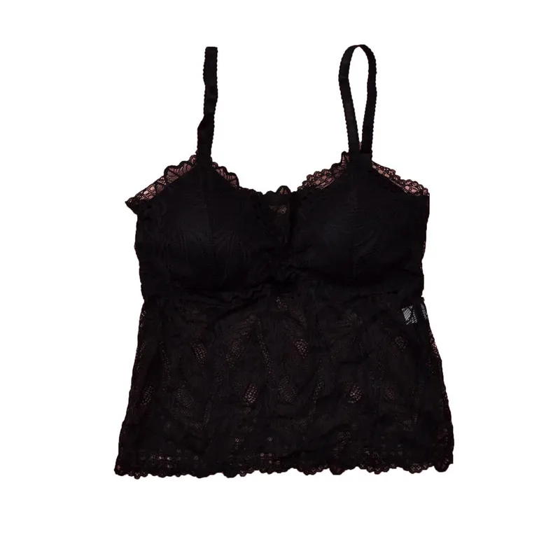 Γυναικείο bralette με δαντέλα Μαύρο 17959