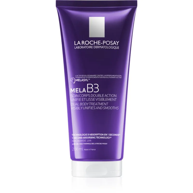 La Roche-Posay Mela B3 Dual Body Treatment λειαντικό γάλα σώματος για την αντιμετώπιση των καφέ κηλίδων 200 ml