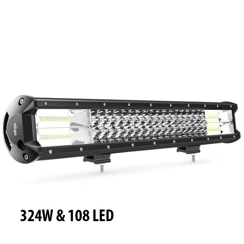 LED αδιάβροχος προβολέας μπάρα 324W 108 SMD 12V-24V