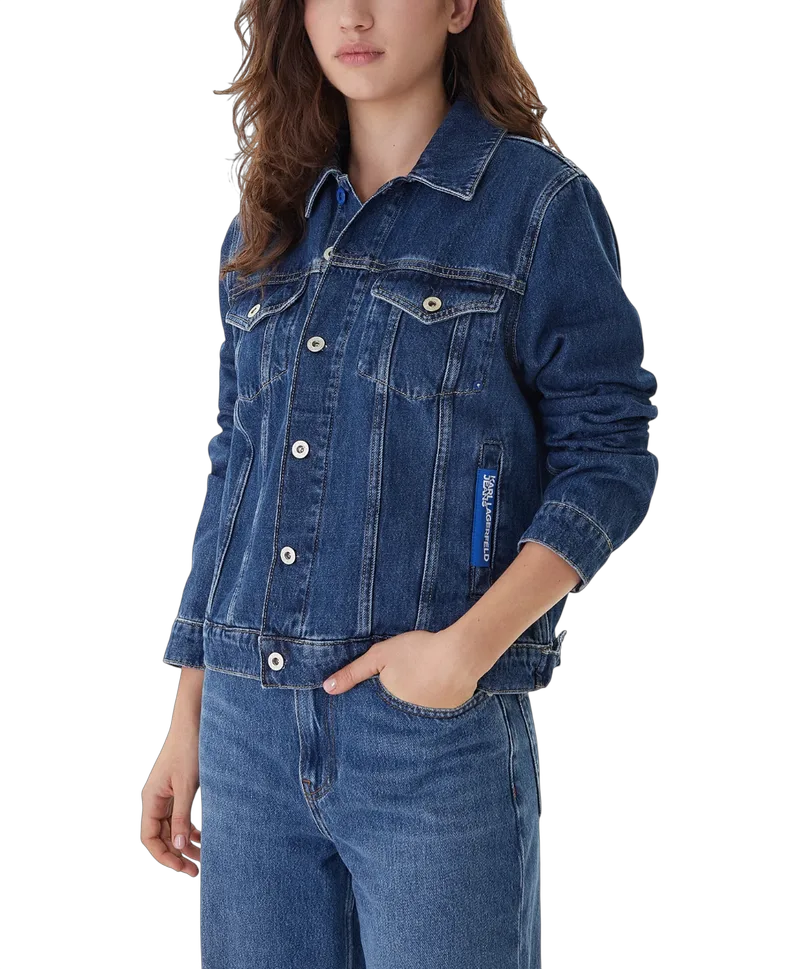 Γυναικείο Τζιν Μπουφάν Μπλε Karl Lagerfeld Jeans A1W14002-1BM WASHED MID BLUE