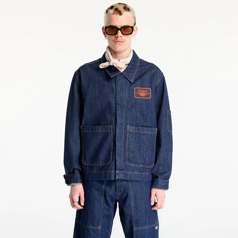 Μπουφάν Dickies x Harley Davidson M X Hoodie Denim Jacket Blue M