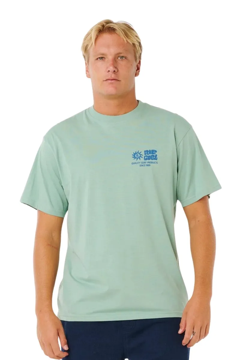 RIP CURL Ανδρικό T-Shirt με Print - Πράσινο-0XPMTE-GREEN
