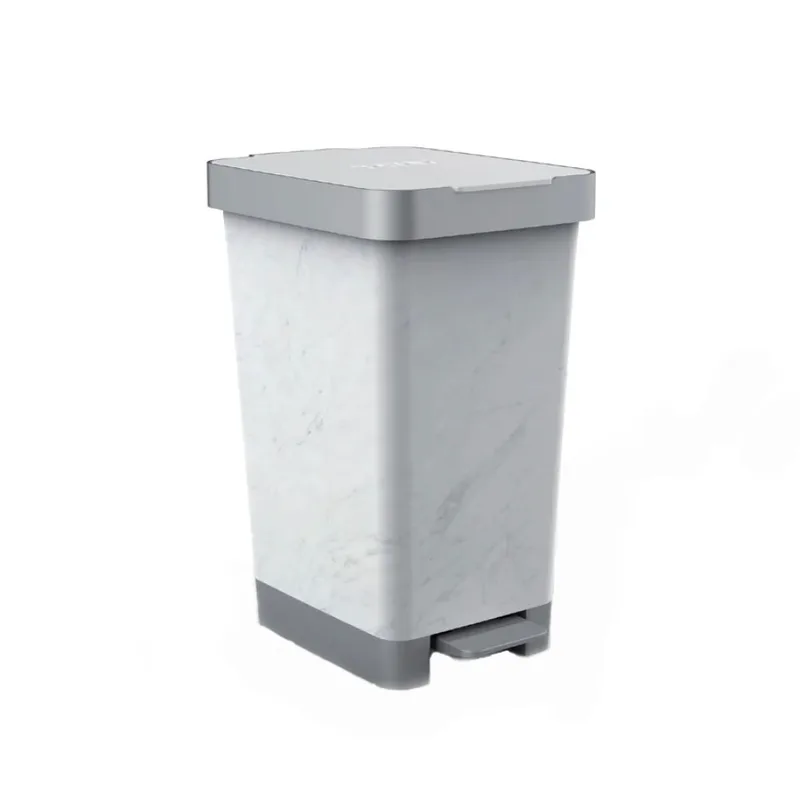 Κάδος Απορριμμάτων Μπάνιου (36x26x47) Tatay 25lt Smart Marble