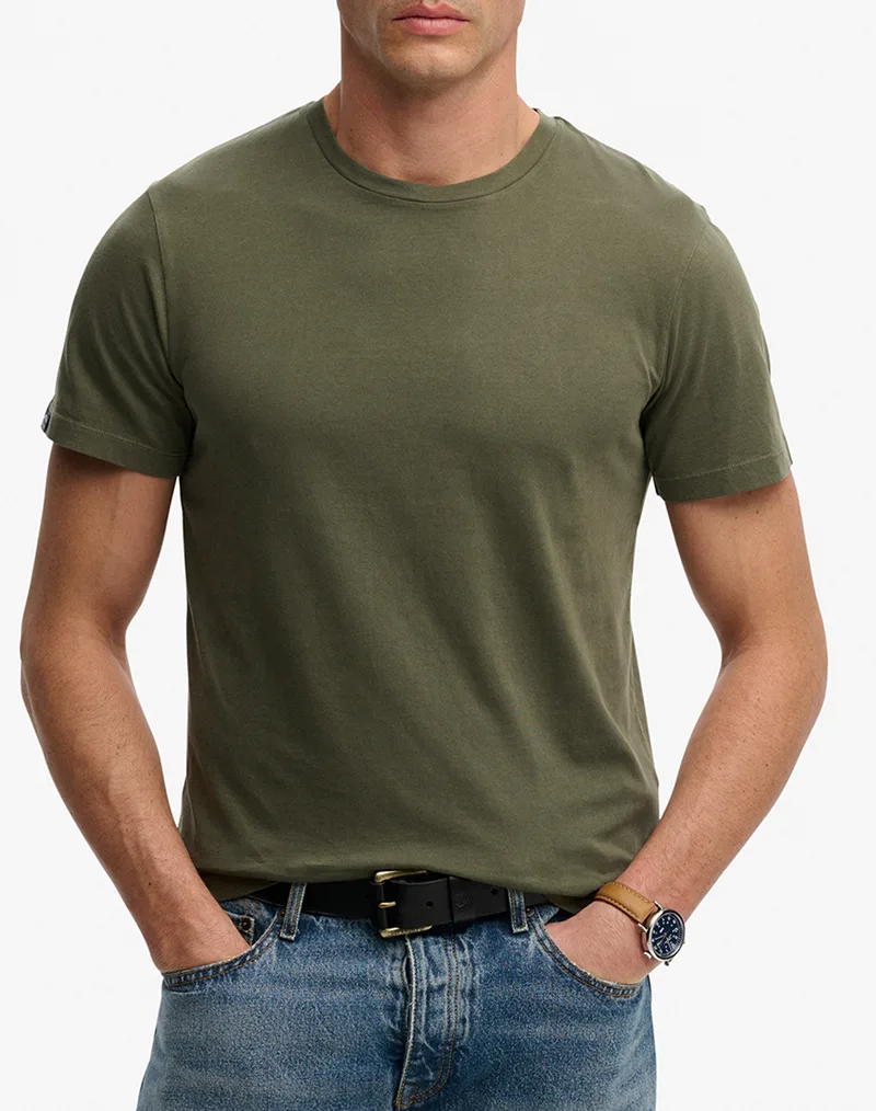 SUPERDRY D1 OVIN CLASSIC ESSENTIAL TEE ΜΠΛΟΥΖΑ ΑΝΔΡΙΚΟ M1012226A-1TH DarkGreen