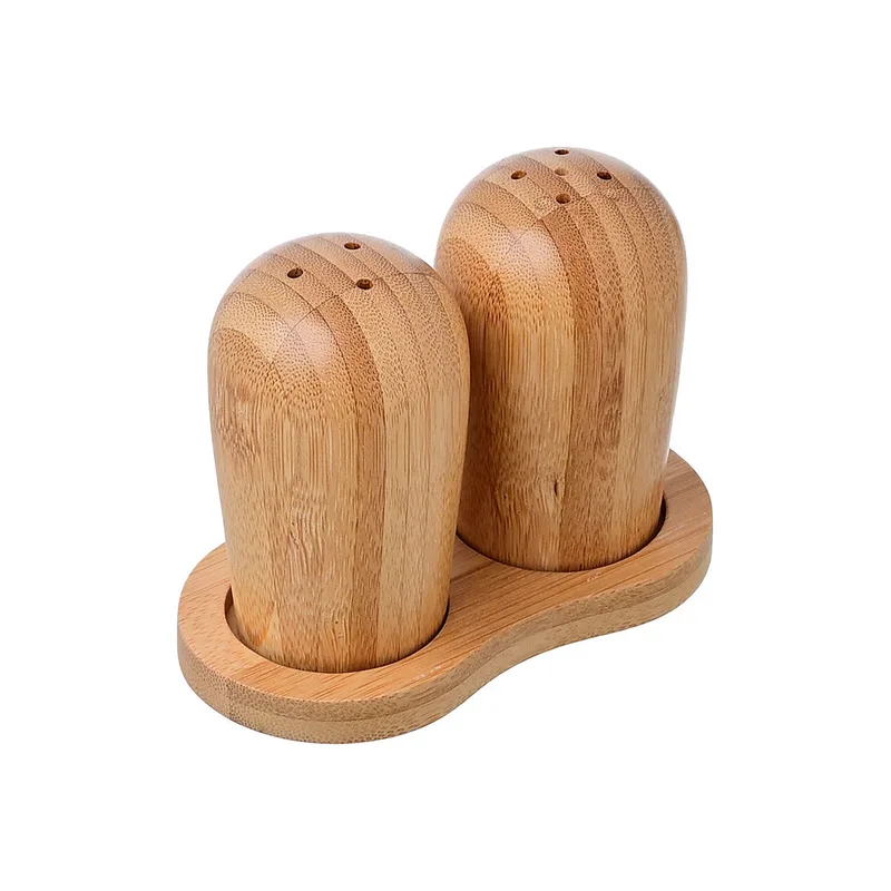 Αλατοπίπερο Σετ 2τμχ Bamboo Essentials Estia 11,1x6x8,5εκ. 01-14605 (Υλικό: Bamboo) - estia - 01-14605
