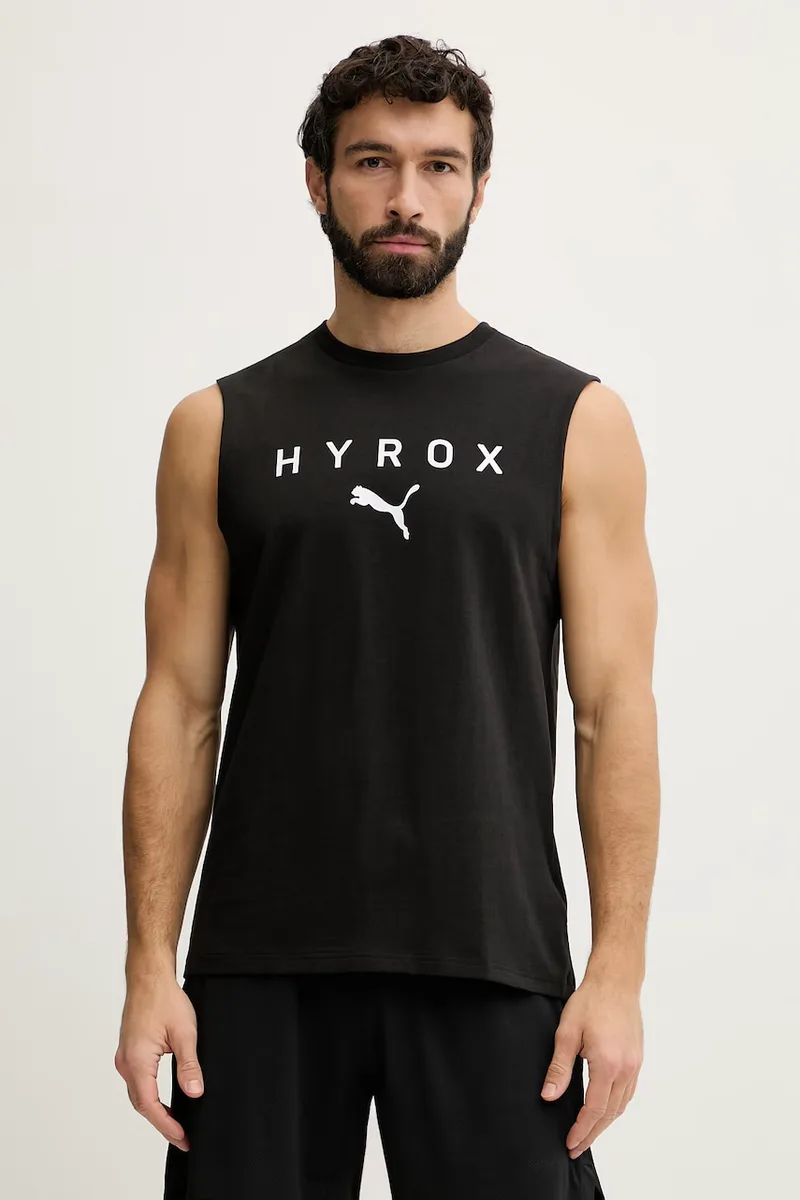 Puma t-shirt γυμναστικής βαμβακερό Cutoff tank HYROX