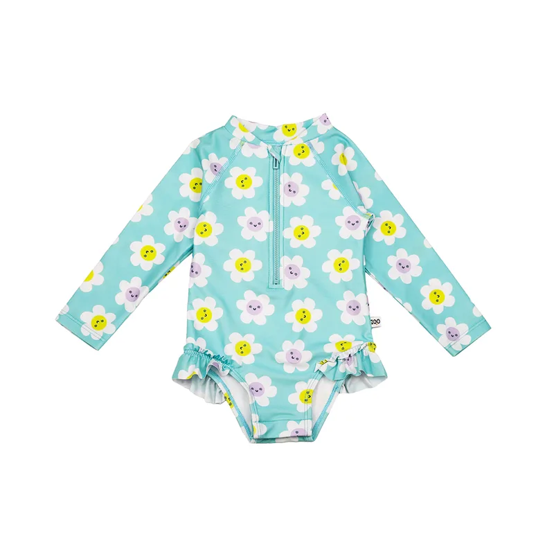 Ολόσωμο Μαγιό UV Με Μανίκια 12-24μηνών Daisy Zoocchini ZOO12601 (Μέγεθος: 12-24 Μηνών) - Zoocchini - ZOO12601-12-24M