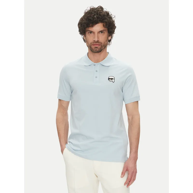 KARL LAGERFELD Polo 745710 552224 Γαλάζιο Regular Fit