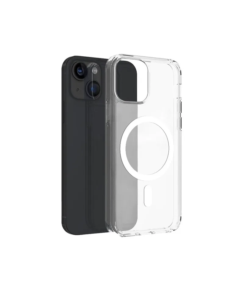 Magsafe Back Cover Σιλικόνης Διάφανο (iPhone 15 Plus)