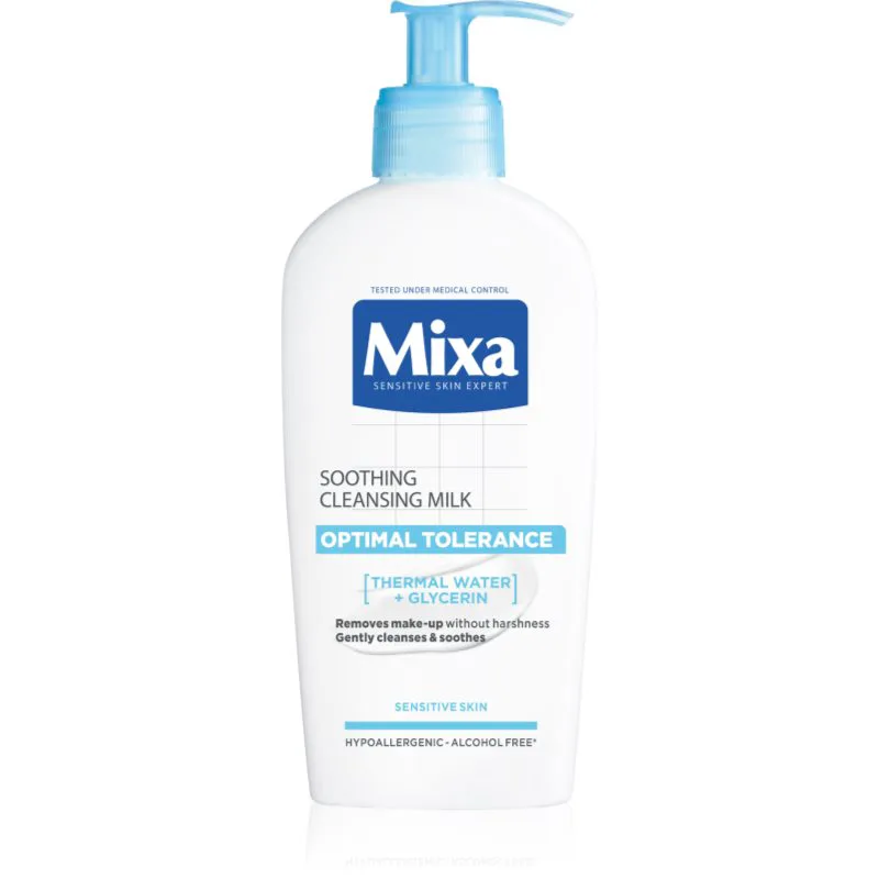 MIXA Optimal Tolerance γαλάκτωμα ντεμακιγιάζ 200 ml