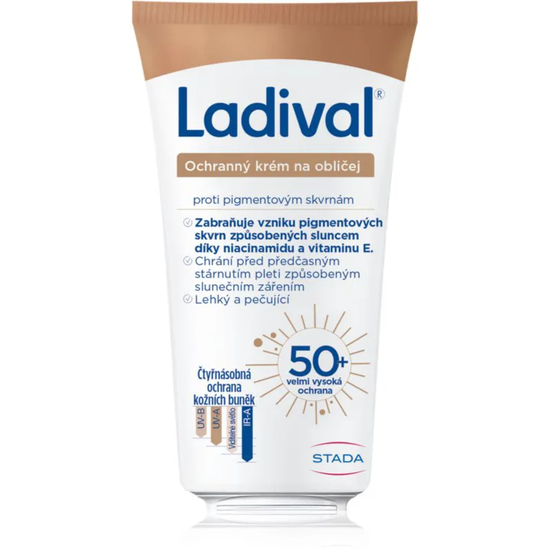 Ladival Anti-Pigment Spots προστατευτική κρέμα προσώπου με βιταμίνη E SPF 50+ 50 ml