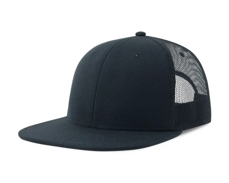 Εξάφυλλο καπέλο με δίχτυ & φλατ γείσο Atlantis S-Snap Mesh Navy/Navy