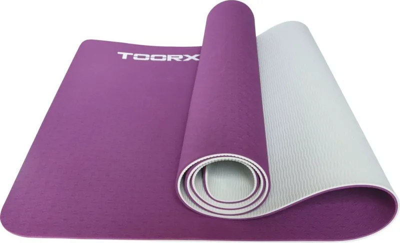 ΣΤΡΩΜΑ YOGA TOORX MAT-184 ΜΩΒ/ΛΕΥΚΟ (183 X 60 X 0.6 CM)