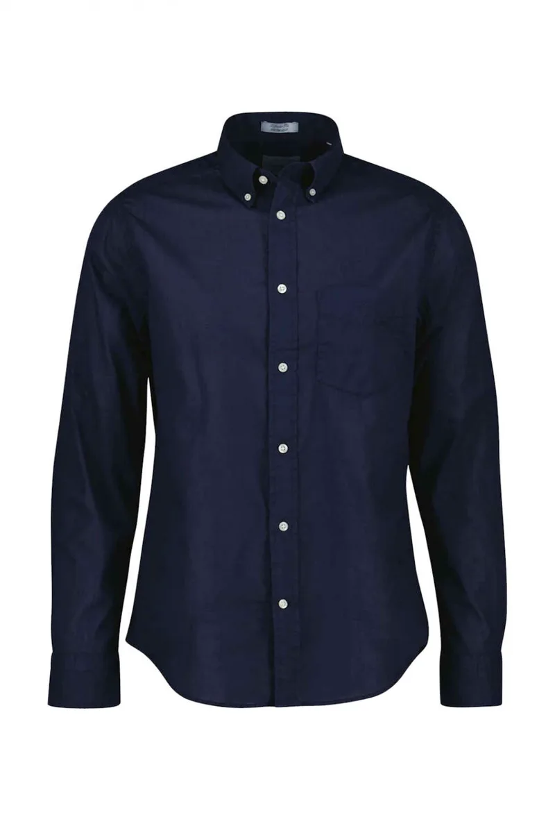 GANT ΠΟΥΚΑΜΙΣΟ REG GMNT DYED COTTON VOILE SHIRT ΜΠΛΕ