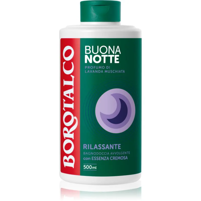 Borotalco Good Night Relaxing τζελ για ντους για ήρεμο ύπνο αρώματα Musk Lavender 500 ml