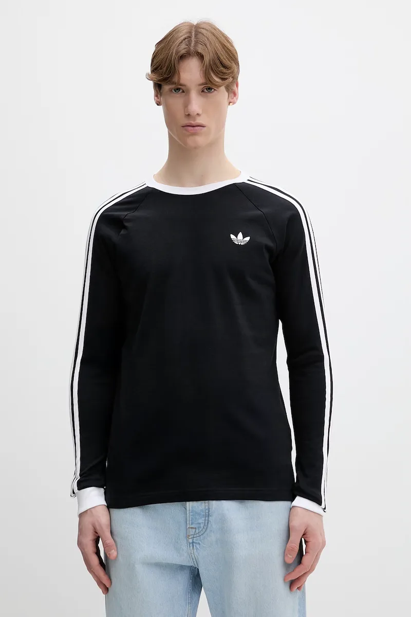 Βαμβακερή μπλούζα με μακριά μανίκια adidas Originals